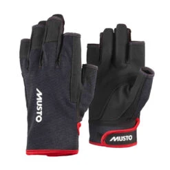 Musto Essential Segelhandschuhe 2.0 Kurzfinger Schwarz, Größe M