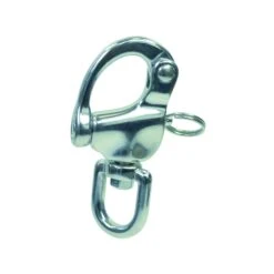 Marinetech Edelstahl-Schnappschäkel Mit Wirbelauge - Länge 70mm