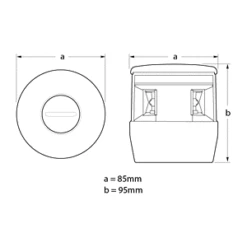 Hella Marine NaviLED TRIO Dreifarbenlaterne Mit Ankerlicht -12 Seemeilen hella marine naviled trio dreifarbenankerlaterne 4 gif