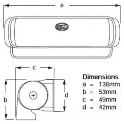 Hella Marine Serie 0670 Sea Hawk LED Deckscheinwerfer - Anbau, Breitstrahlend, Gehäuse Schwarz -12 Seemeilen hella marine serie 0670 sea hawk led deckscheinwerfer anbau engstrahlend gehaeusefarbe weiss 6 jpg 2