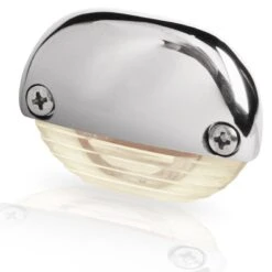 Hella Marine Serie 8560 Easy Fit Stufenleuchte LED - Gehäuse Edelstahl Poliert, Lichtfarbe Warmweiß
