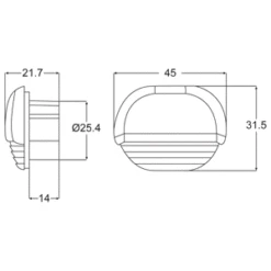 Hella Marine Serie 8560 Easy Fit Stufenleuchte LED - Gehäuse Edelstahl Poliert, Lichtfarbe Blau -12 Seemeilen hella marine serie 8560 easy fit stufenleuchte led gehaeuse kunststoff verchromt lichtfarbe weiss 5 gif 39d27f8e506dc943 2