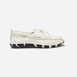 TBS Janaele Bootsschuh Damen Weiß-blau, Größe 41