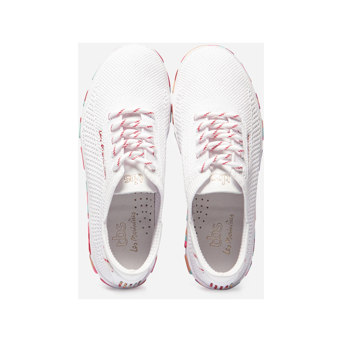 TBS Jazaria Bootsschuh Damen Weiß Koralle, Größe 41 5 TBS Jazaria Bootsschuh Damen Weiß Koralle, Größe 41 – Bild 3