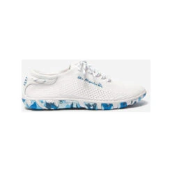 TBS Jazaria Bootsschuh Damen Weiß-meeresblau, Größe 40