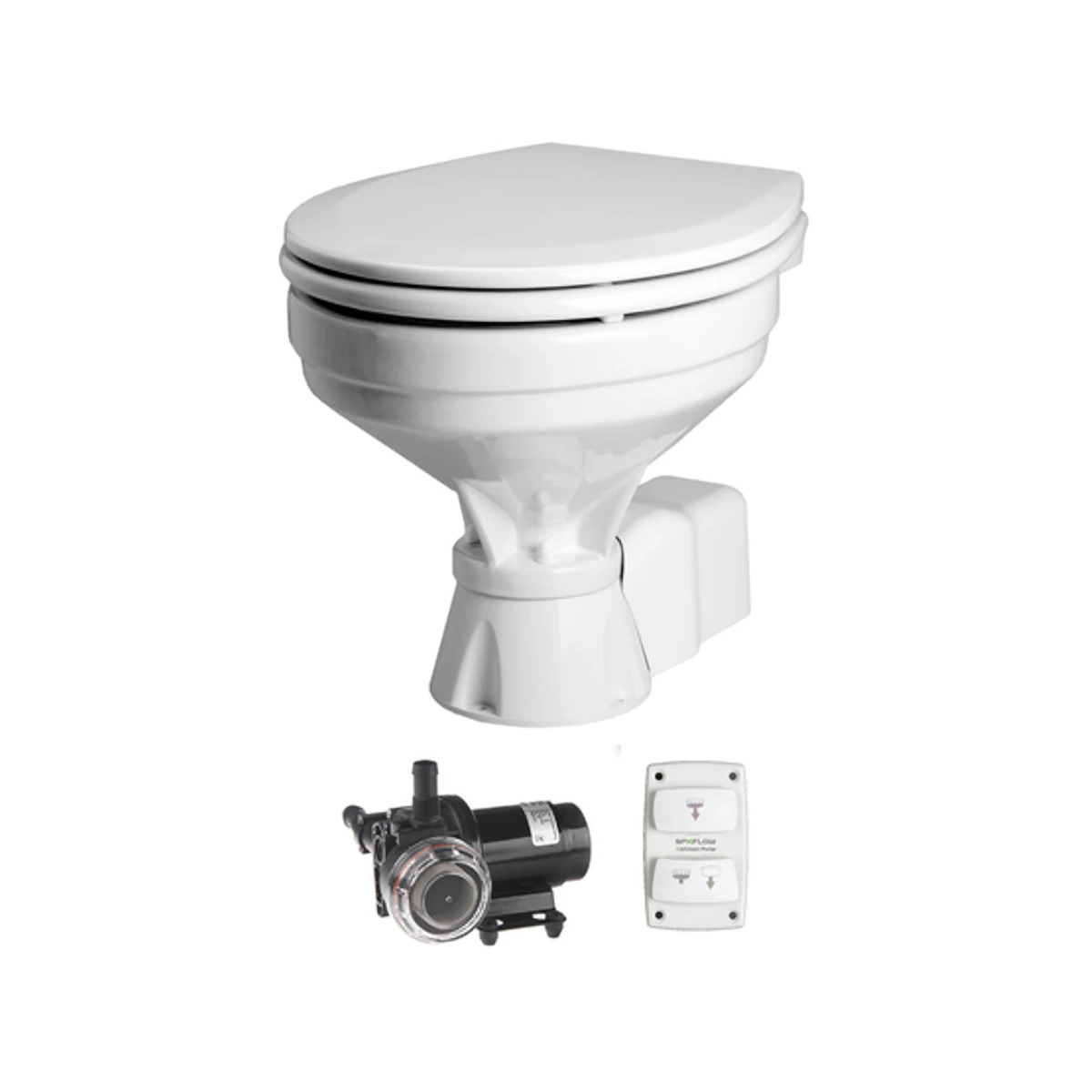 Johnson Pump Johnson AquaT Silent Electric Compact 24V Bordtoilette 3 Johnson Pump Johnson AquaT Silent Electric Compact 24V Bordtoilette