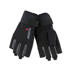 SALE: Musto Essential Segelhandschuhe Kurzfinger Schwarz, Größe XL