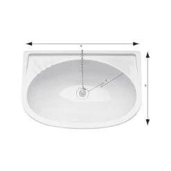 Plastimo Kunststoffwaschbecken Weiß