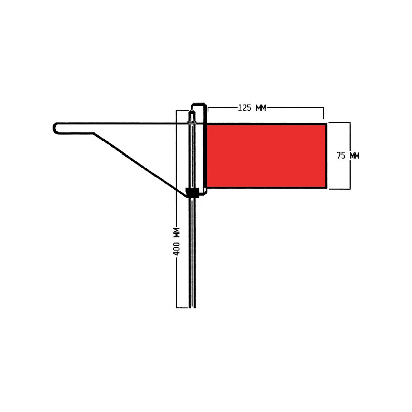 Roter Windfahnen-Verklicker - Regatta 3 Roter Windfahnen-Verklicker - Regatta