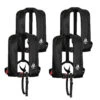 4er-Set 12skipper Automatik-Rettungsweste 165N ISO, Schwarz -12 Seemeilen sk 520 100 154 wb schwarz 4er set 18ae14a67a67842e