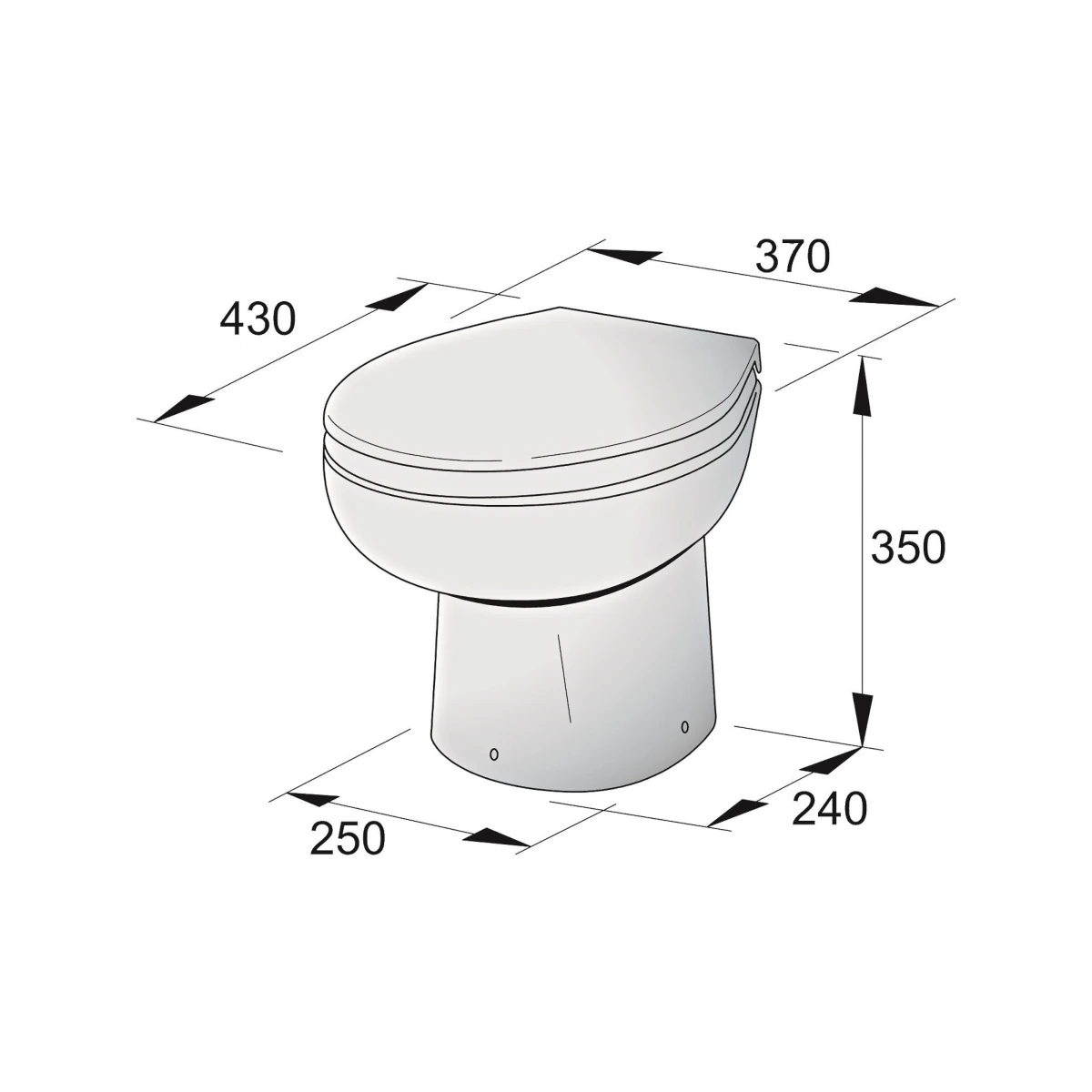 Vetus Toilette Typ-WCP 12V 4 Vetus Toilette Typ-WCP 12V – Bild 2
