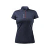 Zhik UV Active Zip Poloshirt Damen Marineblau, Größe M -12 Seemeilen womens uv active ss polo navy front jpg