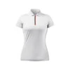 Zhik UV Active Zip Poloshirt Damen Weiß, Größe XL -12 Seemeilen womens uv active ss polo white front jpg